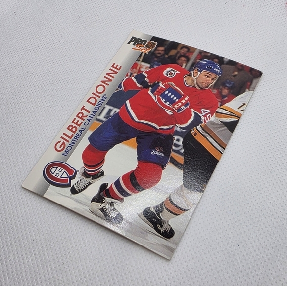 NHL 1992-93 Gilbert Dionne Montreal Canadiens #92 Pro Set Hockey Card - Picture 3 of 5